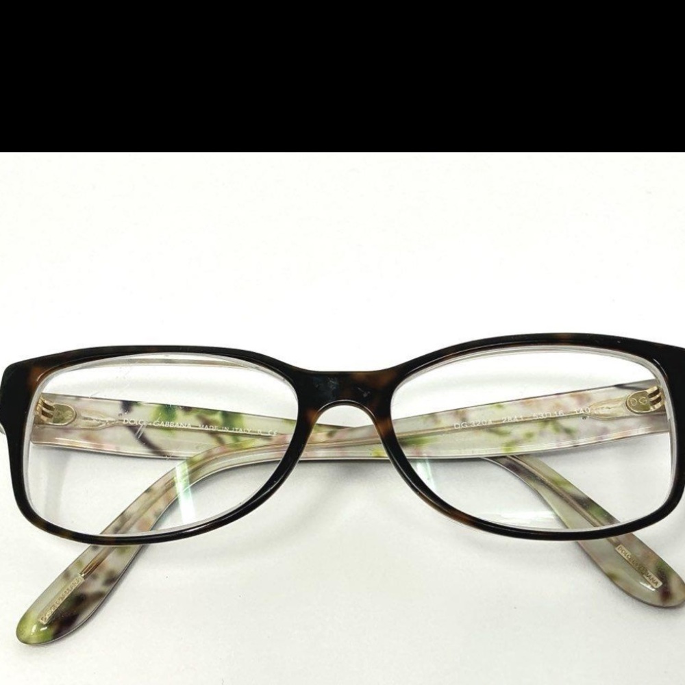 Dolce & Gabbana Women's Eyeglasses DG 3204 2841 Dark Havana Peach Flowers Frame